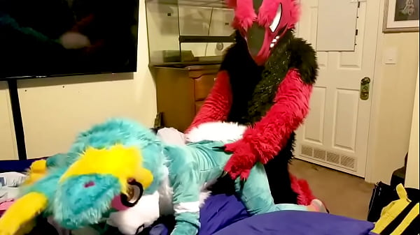 Furry bunny has sex with sergal