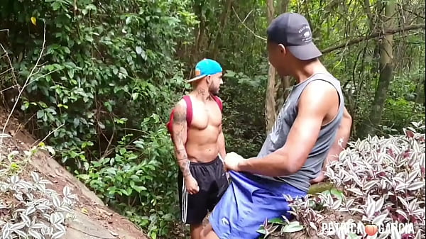 I went up the trail and on the way I found a cafu&ccedil_u jacking off and I couldn't resist and we enjoyed it together