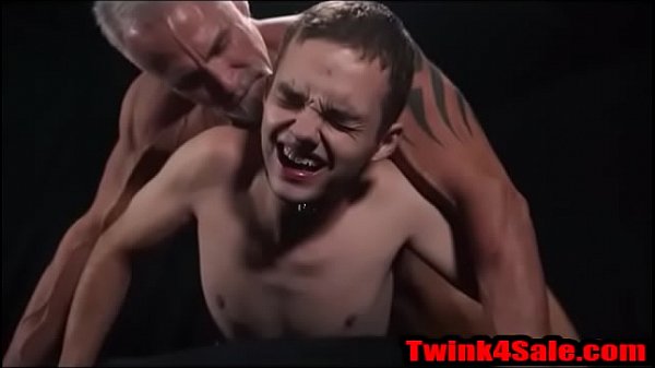 Twink4Sale.com &lt_&lt_--- Submissive Boy takes hard Silver daddy cock bareback