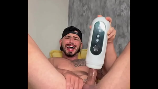 Playing with masturbator!!