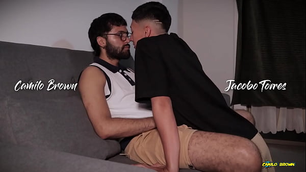 Amateur Blowjob Hot Latino Twink Jacobo Torres Sucking Big Cock Daddy Camilo Brown Till Both Shoot Their Cum