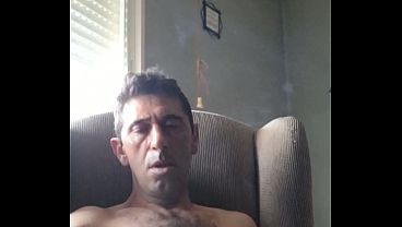 Good handjob on the couch