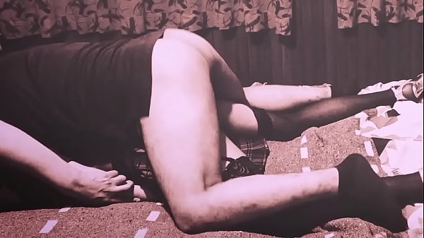 I penetrate this trans who wanted cock, I raise her skirt and I give her sex