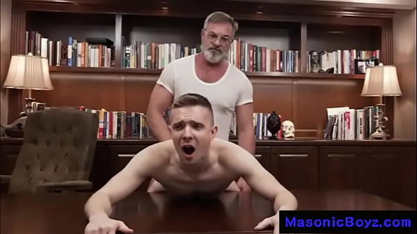 Teen seduced on Daddy'_s Desk @MasonicBoyz
