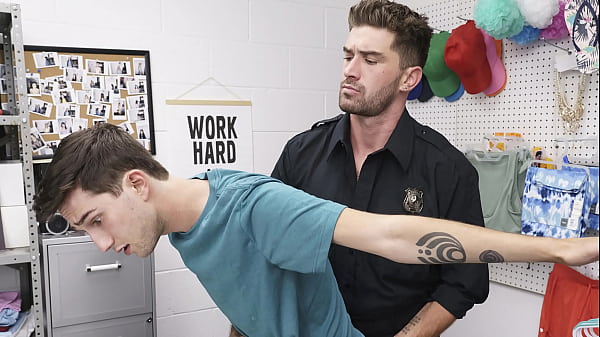 Gay Guard Following the Standard Procedure to Search the Shoplifting Suspects - Menperps