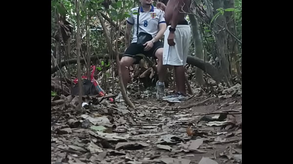 Novinho got lost in the woods and neg&atilde_o helped him in exchange for his ass (COMPLETE ON RED)