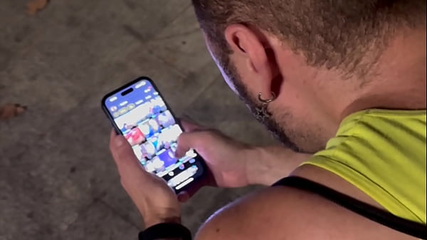 Night Cruising close to Axel Hotel Barcelona Grindr HookUp Hot Couple Double Huge Facial Cumshot