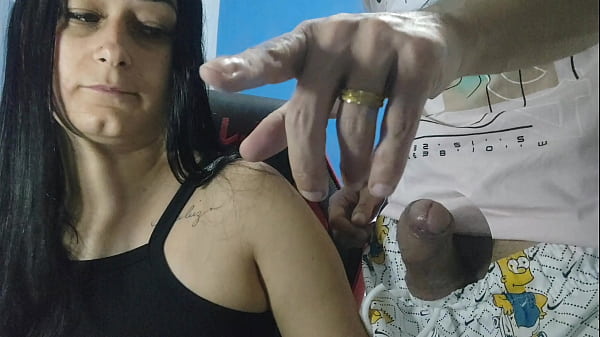 Hot wife welcomes her PC technician neighbor with a very provocative outfit and lets him fuck her up the ass!