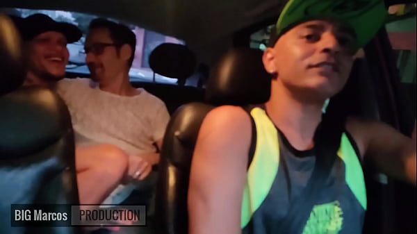 The app driver got horny for both of them and went down to mess with them