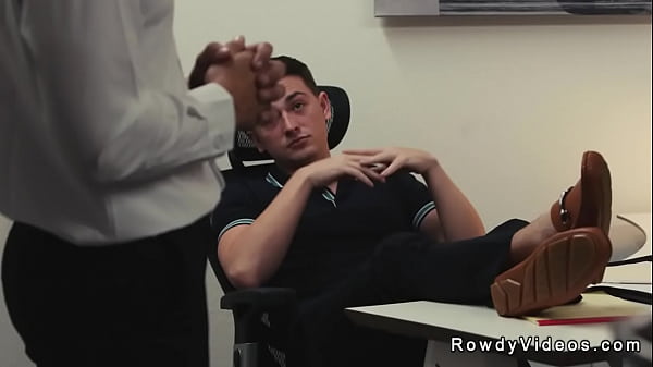 Gay associates anal fucking and sucking in the office